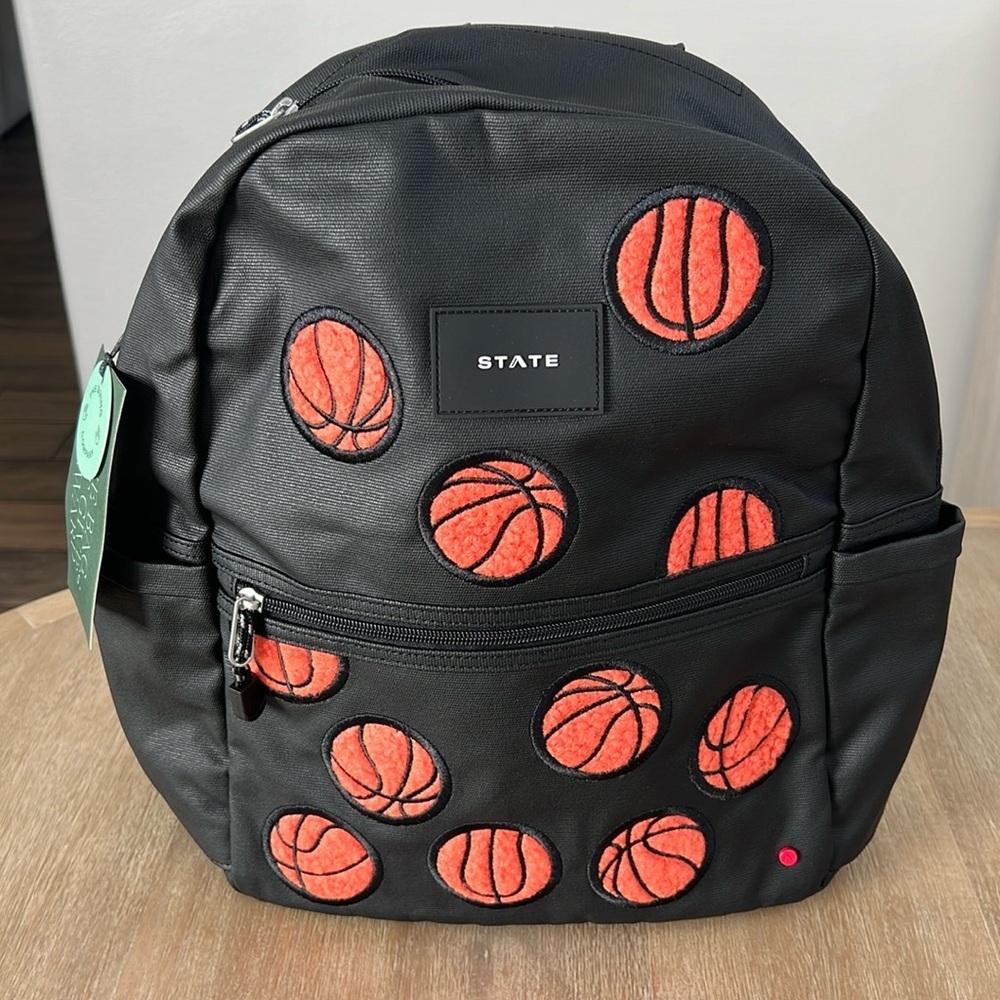 State Bags Kane Kids Fuzzy Basketball Backpack